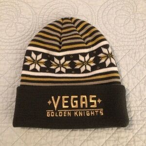 Adidas NHL Vegas Golden Knights cuffed knit beanie.
